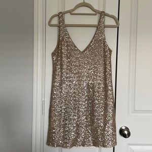 Zara Collection party dress nude